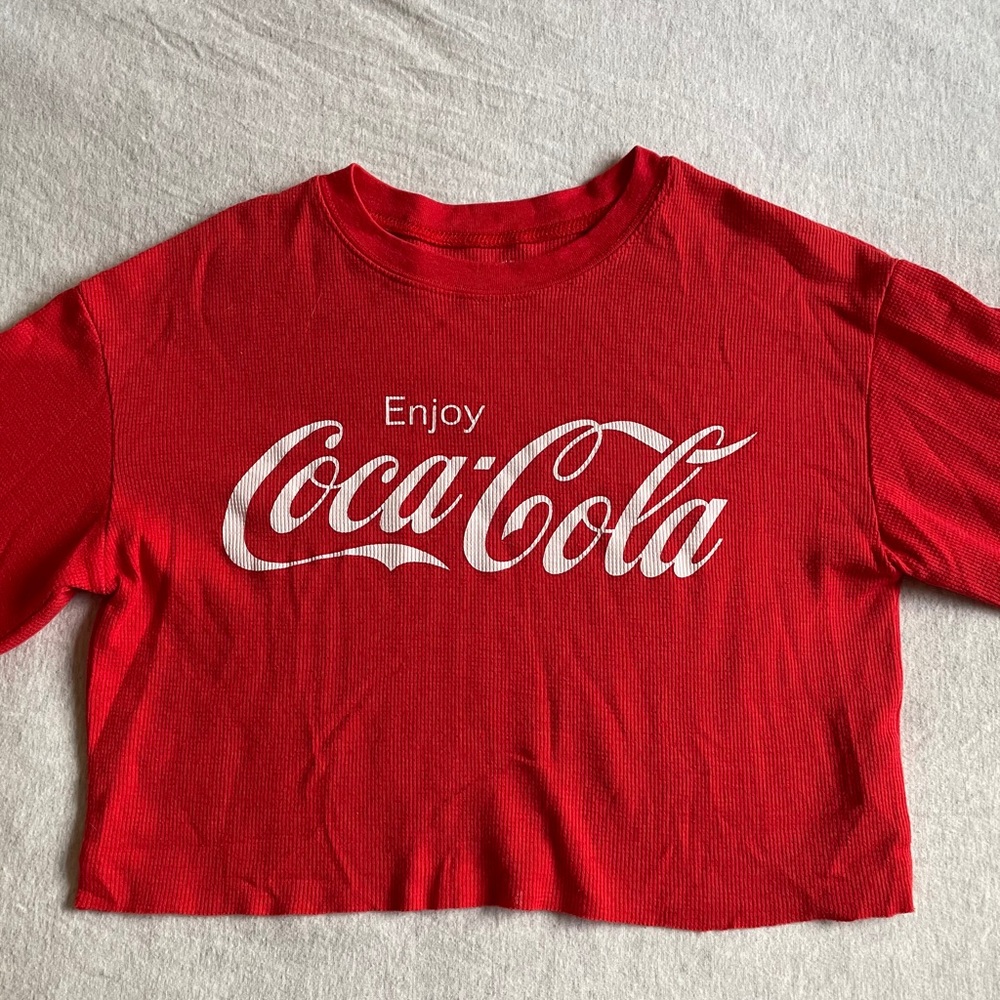 Vintage Coca-Cola Thermal Long Sleeve Crop